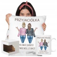 PREZENT dla PRZYJACIÓŁKI KOLEŻANKI KUBEK + PODUSZKA nie zawsze ją widzisz