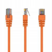 14× GEMBIRD patchcord RJ45 osłonka zalewana kat 5e UTP 0.5m pomarańczowy