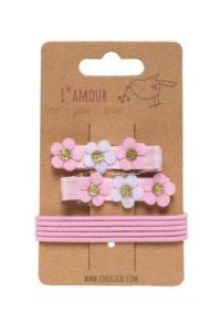 Kwiatowy Urok - Klipsy i Gumki do Włosów, Stylowy Akcent dla Każdej Fryzury