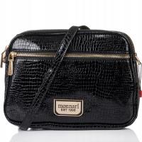 MONNARI Torebka Damska Listonoszka Na Ramię Czarna Crossbody