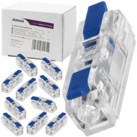 Szybkozłączka Przelotowa Złączka Dwustronna 1-PRZEWODOWA 2x4mm² 100 SZTUK