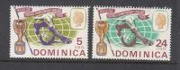 DOMINIKANA Mi 191-192 sport FOOTBALL ANGLIA seria z 1966