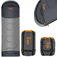 Śpiwór Turystyczny Ciepły Mumia Lekki Z Pokrowcem Kapturem Duży 215x75 cm