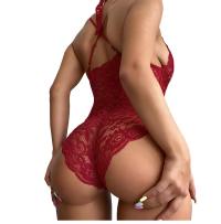 ZMYSŁOWE CZERWONE KORONKOWE BODY PLUS SIZE