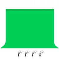 Зеленый экран 3x2m материал фона
