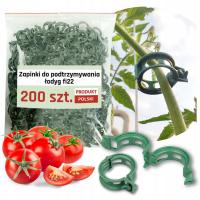 ZAPINKI do mocowania roślin KLIPSY mocujące pomidorów pomidory ŁODYG 200szt