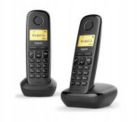 Telefon stacjonarny bezprzewodowy Gigaset A170 DUO 2 słuchawki CLIP