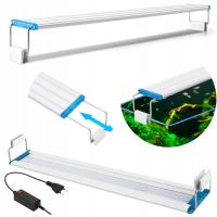 Аквариумная лампа светодиодный луч регулируемый белый и синий 36 светодиодов 12 Вт 28-40 см