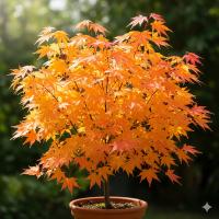 ПАЛЬМОВЫЙ КЛЕН ' ORANGE DREAM | / ЭФФЕКТНЫЕ ЛИСТЬЯ / ИДЕАЛЬНО ПОДХОДИТ ДЛЯ ТЕРРАСЫ