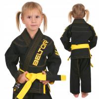 BELTOR KIMONO BJJ GI DLA DZIECI JUNIOR KIDDO CZARNEM00