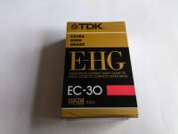 Taśma magnetowidowa TDK E-HG 30 VHS-C EC-30 Extra High Grade 1987 Japan