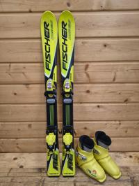 ZESTAW narty Fischer RC 100 cm + buty narc. Rossi.gnol 20 cm (867)
