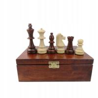 Деревянные шахматные фигуры № 6 (Король 10см) сундук