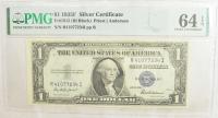 10.hh.USA, 1 Dolar 1935 F Siver Cert., PMG 64