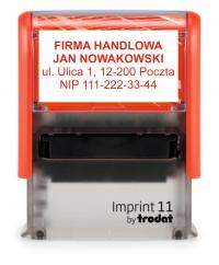 Pieczątka Firmowa Trodat Imprint 8911 38x14mm do 4 linii +projekt +gumka