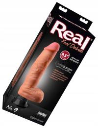 WIBRATOR REAL FEEL DELUXE NO.9 LIGHT Z PRZYSSAWKĄ