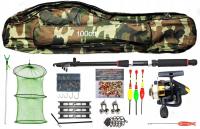 ZESTAW WĘDKARSKI W POKROWCU 100cm. DLA DZIECKA NA PREZENT - DZ 2.