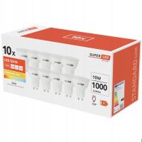 GU10 10W 1000lm CCD светодиодная лампа сильная немощная премиум белая нейтральная