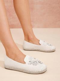 SHEIN BEŻOWE ESPADRYLE ZDOBIENIA RF3 S04__36