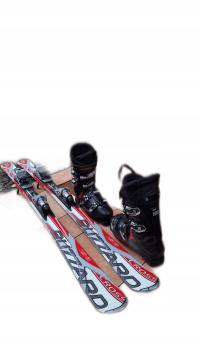 JAK NOWE NARTY BLIZZARD 156cm + CZARNE ŁADNE BUTY ATO MIC nr.43-44