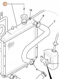 Chłodnica wody mini koparka JCB