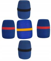 ГУБКА ДЛЯ МИКРОФОНА ЗАЩИТНАЯ КРЫШКА ДЛЯ МИКРОФОНА 80X55 ММ СИНИЙ 5 ШТ