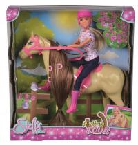 Кукла Симба Штеффи с лошадью в костюме жокея