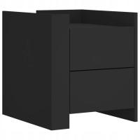 Stolik nocny czarny 45x50x50 cm