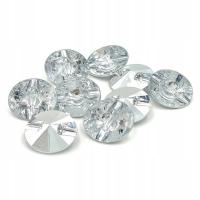 Guzik ozdobny przezroczysty DIAMENT 11 mm 10 szt