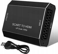 Adapter Konwerter SCART / EURO do HDMI HD MHL AV full HD NEW