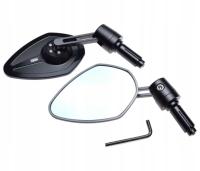 Metalowe Lusterka W Końcówkę Kierownicy CNC Cafe Racer Bobber Naked Street