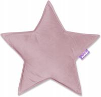 Poduszka Gwiazdka Dekoracyjna VELVET OLD ROSE