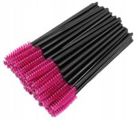 SZCZOTECZKA SPIRALKA DO RZĘS I BRWI CZARNA RÓŻ 50 SZT