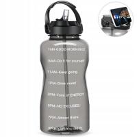 Quifit 2L 64oz 3.8l 128oz Motivational Water Bottle