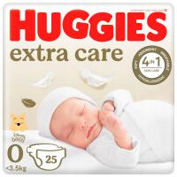 HUGGIES Pieluchy pieluszki newborn wcześniak Extra Care 0 (<3,5kg) 25 szt