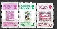 SOLOMON ISL. -100 rocz. śmierci R. Hilla 1979 ** Mi 381-3 (1457)