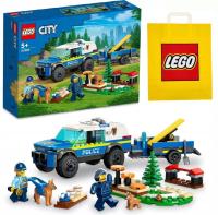 Zestaw Prezent LEGO CITY 60369 POLICJA Szkolenie Psów Policyjnych 5+ Torba