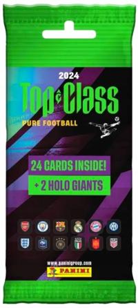 Fat Pack Top Class 2024 футбольные карты Panini сумка 24 2 для альбома