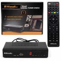 Dekoder DVB-T2 HEVC H.265 Riwall TVCONTROL tuner TV Full HD HDMI USB pilot