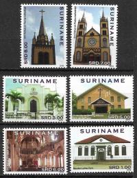 Surinam 2553-58 - kościoły