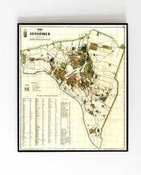 Stary plan Sosnowiec 1936r. 110x90 cm