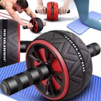 ROLLER KÓŁKO DO ĆWICZEŃ MIĘŚNI BRZUCHA FITNESSU AB WHEEL + MINI MATA ZESTAW