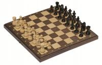 Магнитные шахматы в деревянном футляре петли Goki