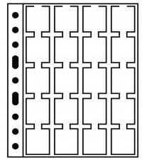 KARTA STRONA NA HOLDERY GRANDE M20K NA 20 MONET W HOLDERACH LEUCHTTURM