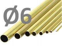 Rurka mosiężna fi ø 6,0 / 5,2 x 500mm