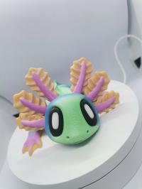 Nowość Ruchomy magnetyczny aksolotl, figurka 3d