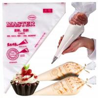 RĘKAW CUKIERNICZY DEKORATOR WORKI JEDNORAZOWE 100 SZT ROZMIAR 'L'