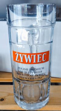 kufel Żywiec, wersja eksportowa 0,5L z 1996r.