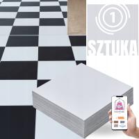 Samoprzylepna Płytka Winylowa BIAŁA 1 sztuka 30x30 Kafle do KARO Wodoodpor*