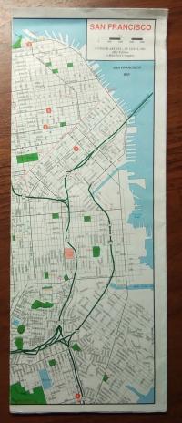 США Сан-Франциско план города Карта 2001 года.